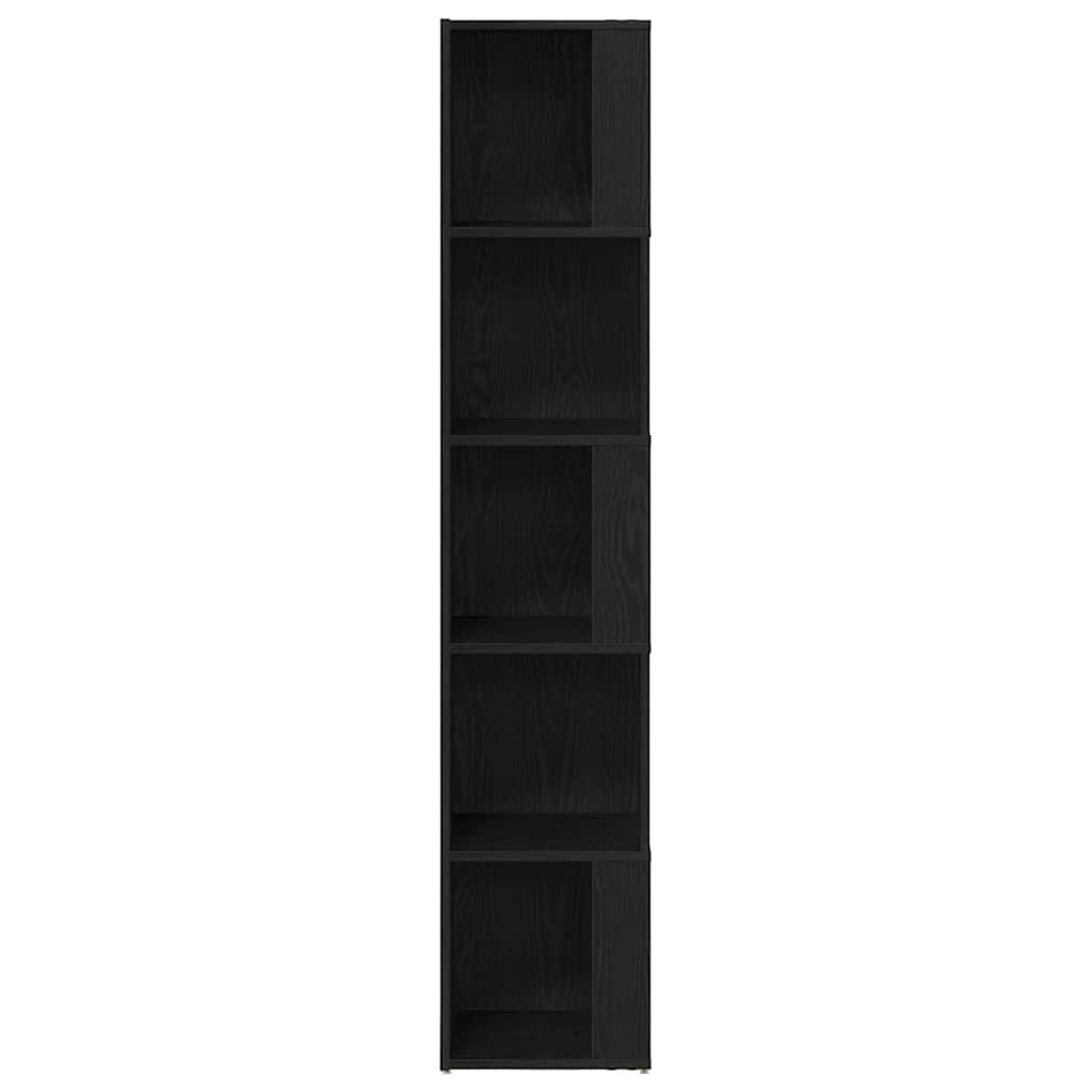 Étagères d'angle Chêne noir 33 x 33 x 164.5 cm