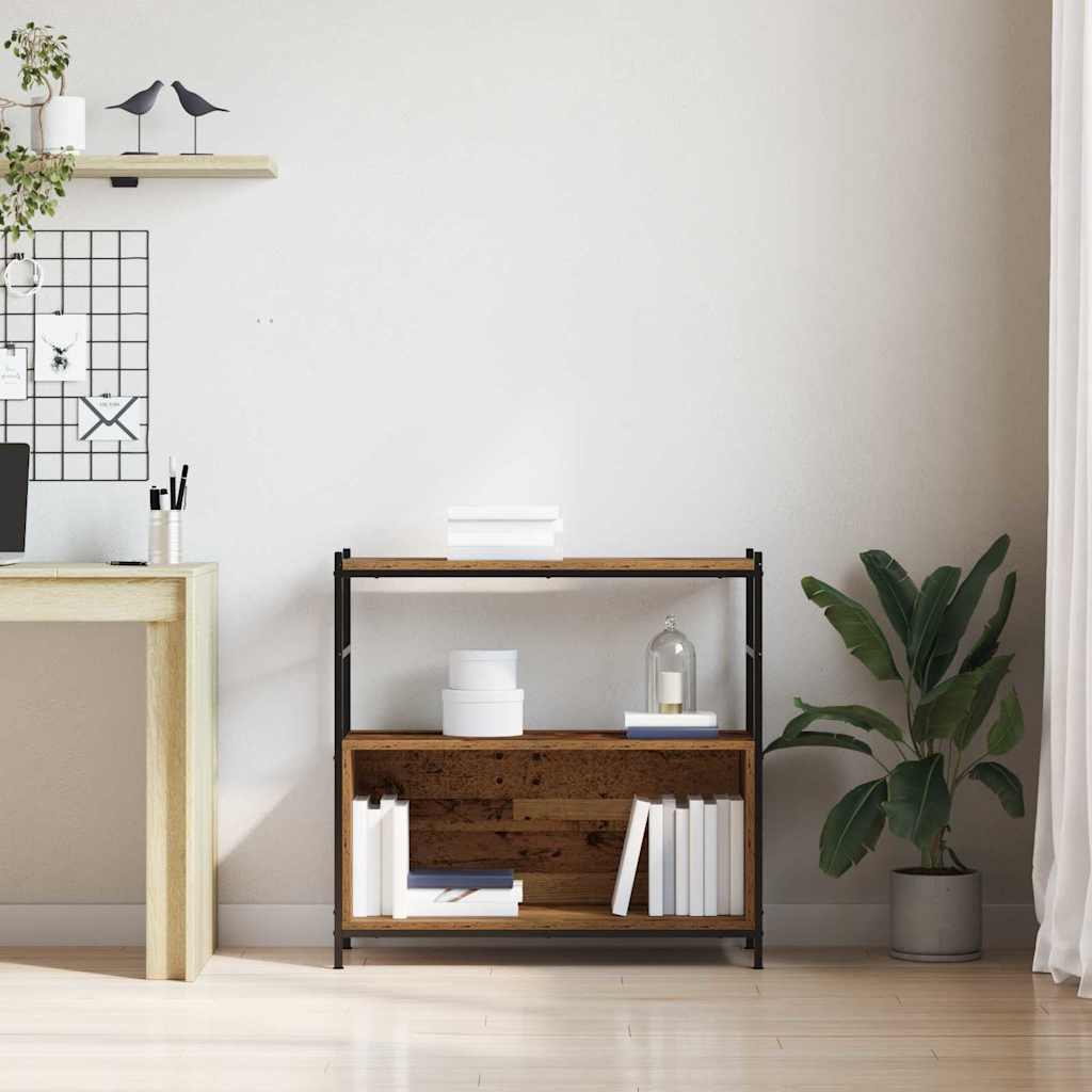 Étagère Chêne fumé 80 x 30 x 78.5 cm Bois d'ingénierie