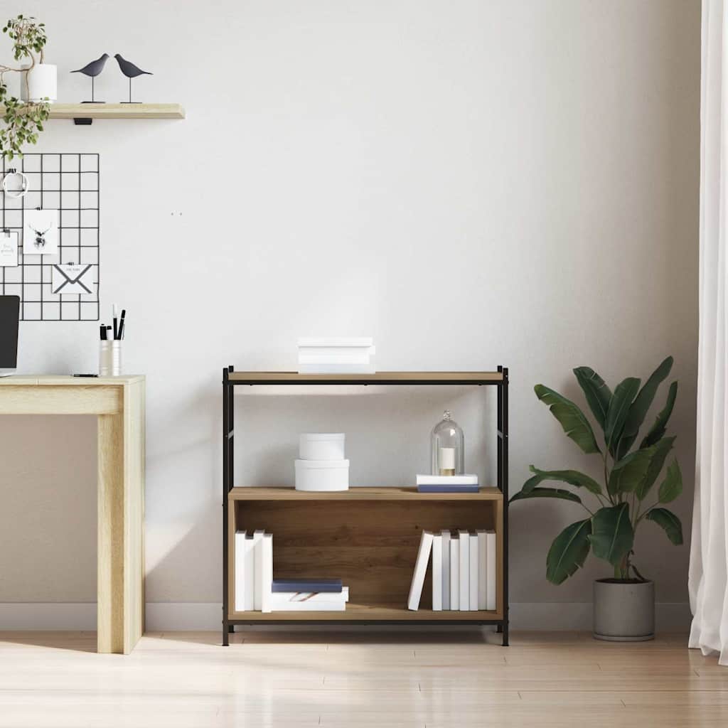 Étagère chêne artisanal 80 x 30 x 78.5 cm Bois d'ingénierie