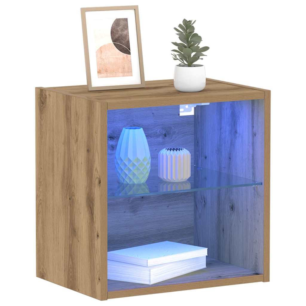 Étagère flottante avec étagère 2 pcs Marron 40 x 28.5 x 40 cm