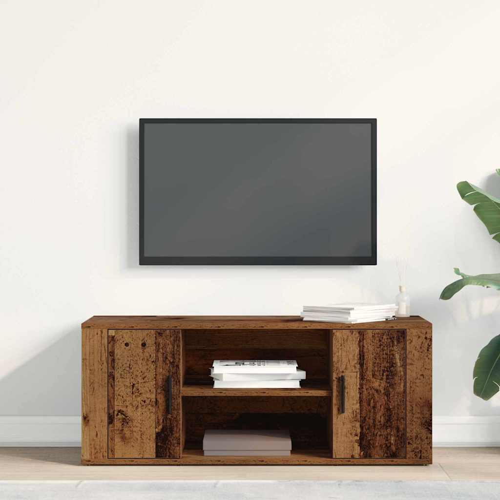 Meuble TV Bois ancien 100 x 35 x 40 cm Bois d'ingénierie