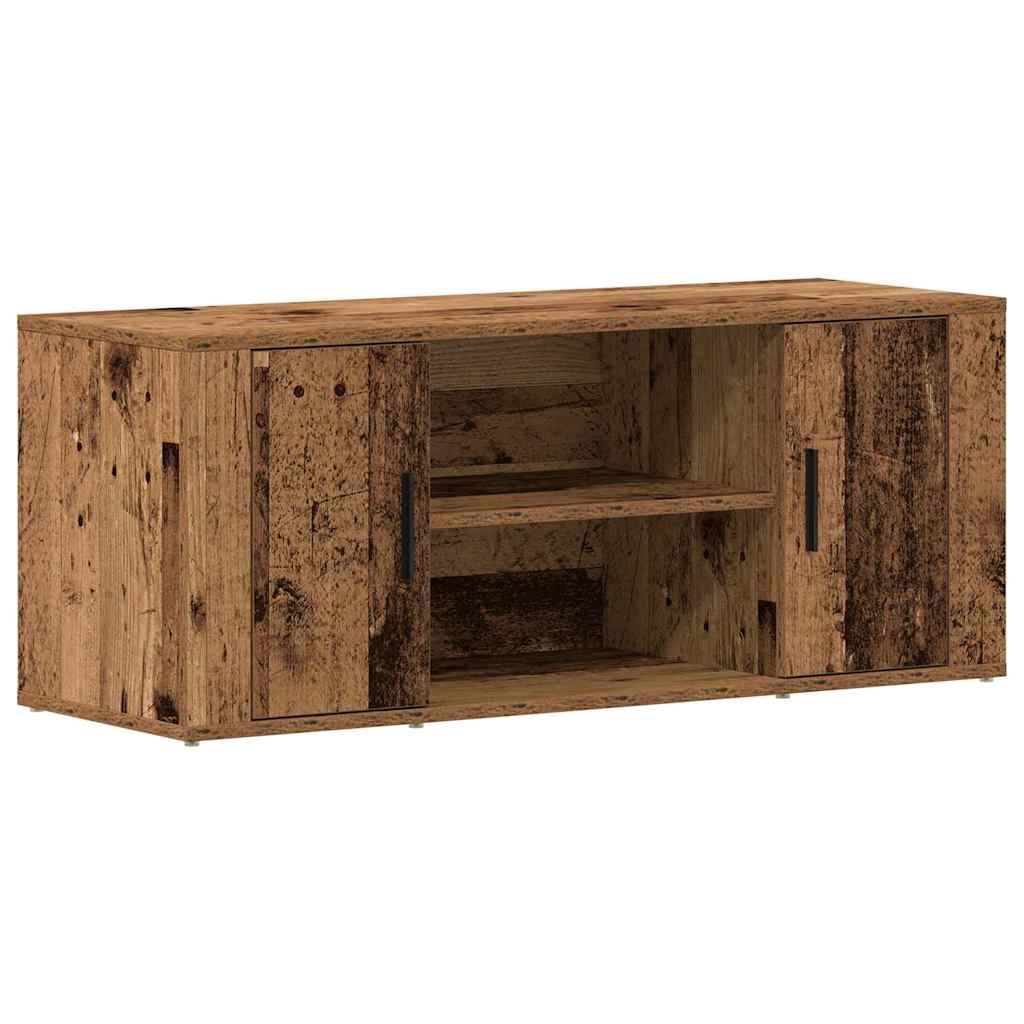 Meuble TV Bois ancien 100 x 35 x 40 cm Bois d'ingénierie