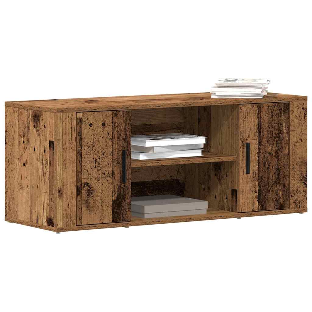 Meuble TV Bois ancien 100 x 35 x 40 cm Bois d'ingénierie