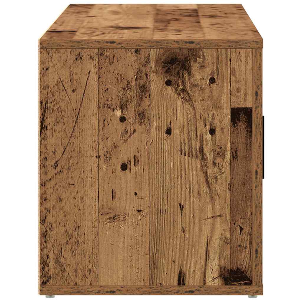 Meuble TV Bois ancien 100 x 35 x 40 cm Bois d'ingénierie