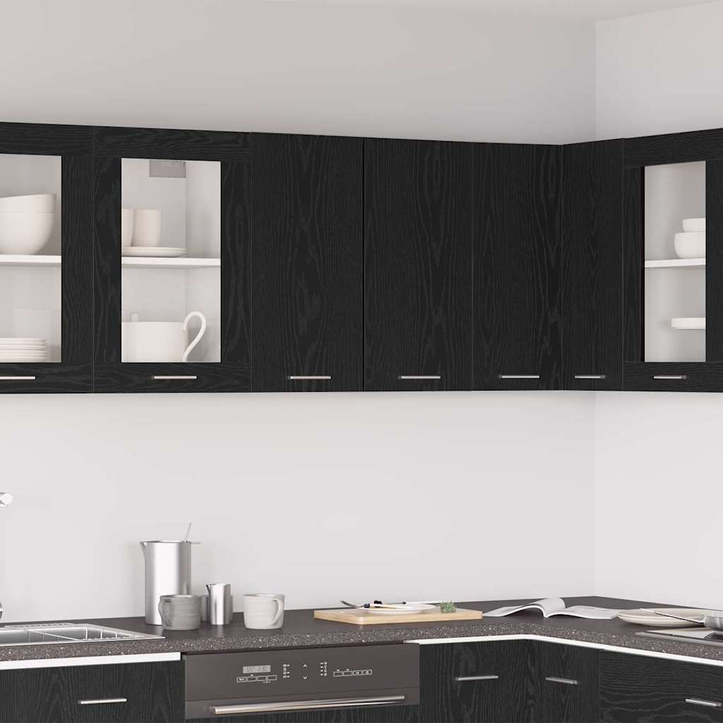 Armoire suspendue Chêne noir 60 x 31 x 60 cm Bois d'ingénierie