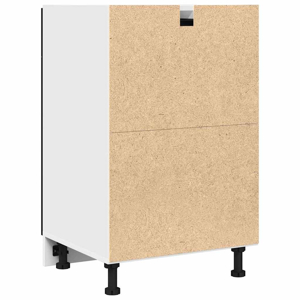 Armoire à tiroirs avec tiroir Chêne noir 50 x 46 x 81.5 cm