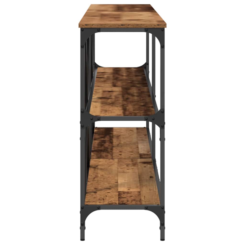 Table Console avec étagère Bois Ancien 200 x 30 x 75 cm