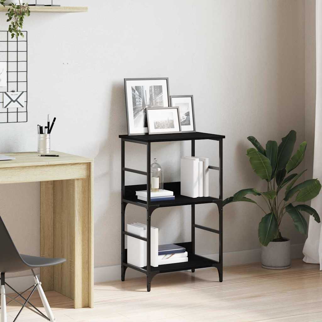 Étagère Chêne noir 50 x 33 x 82 cm Bois d'ingénierie