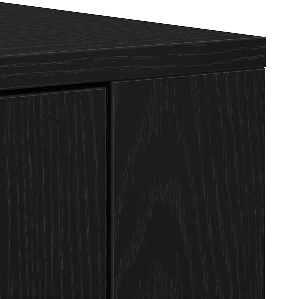 Étagère Chêne noir 80 x 33 x 150 cm Bois d'ingénierie