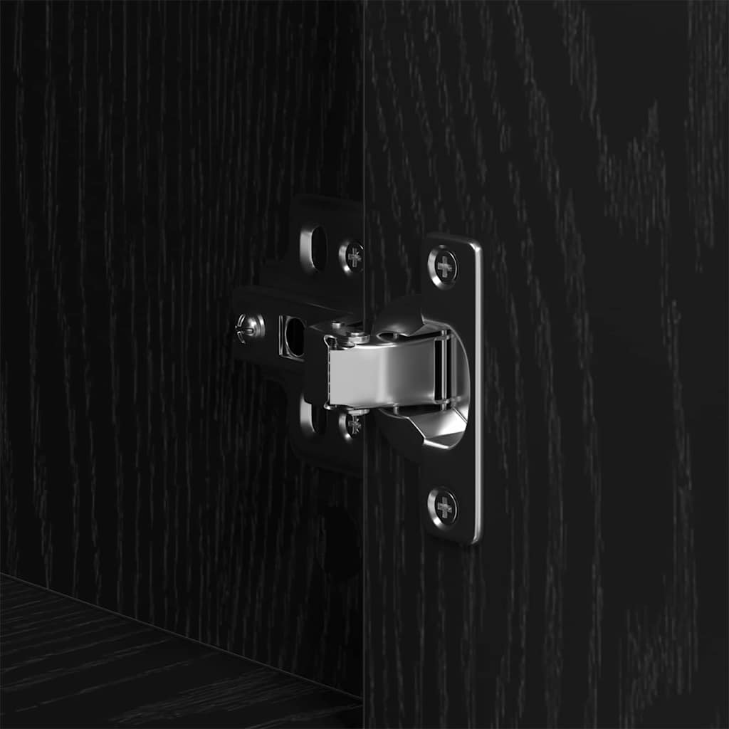 Étagère Chêne noir 80 x 33 x 150 cm Bois d'ingénierie