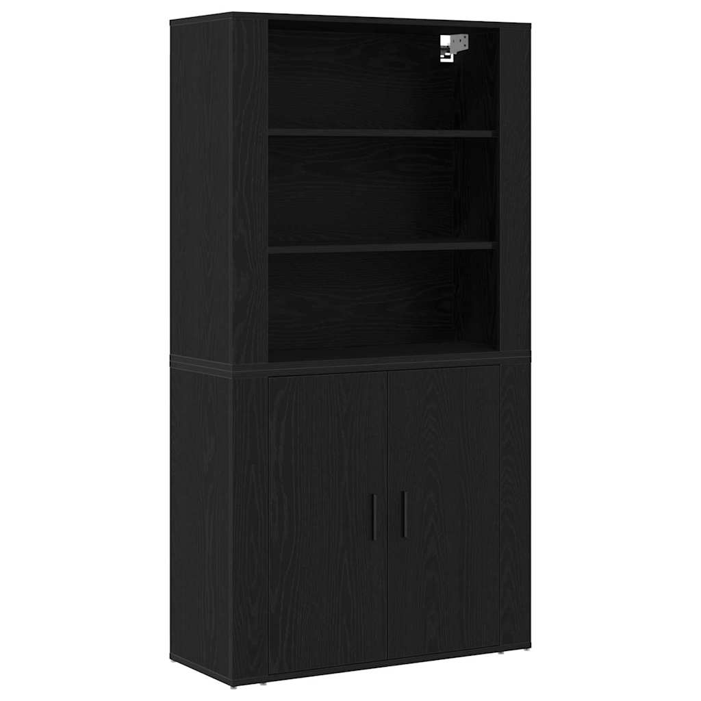 Étagère Chêne noir 80 x 33 x 150 cm Bois d'ingénierie