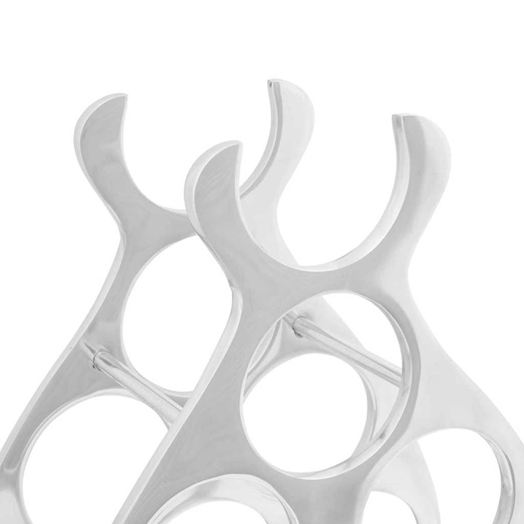 Étagère à vin Argent 38 x 33 x 13 cm Aluminium