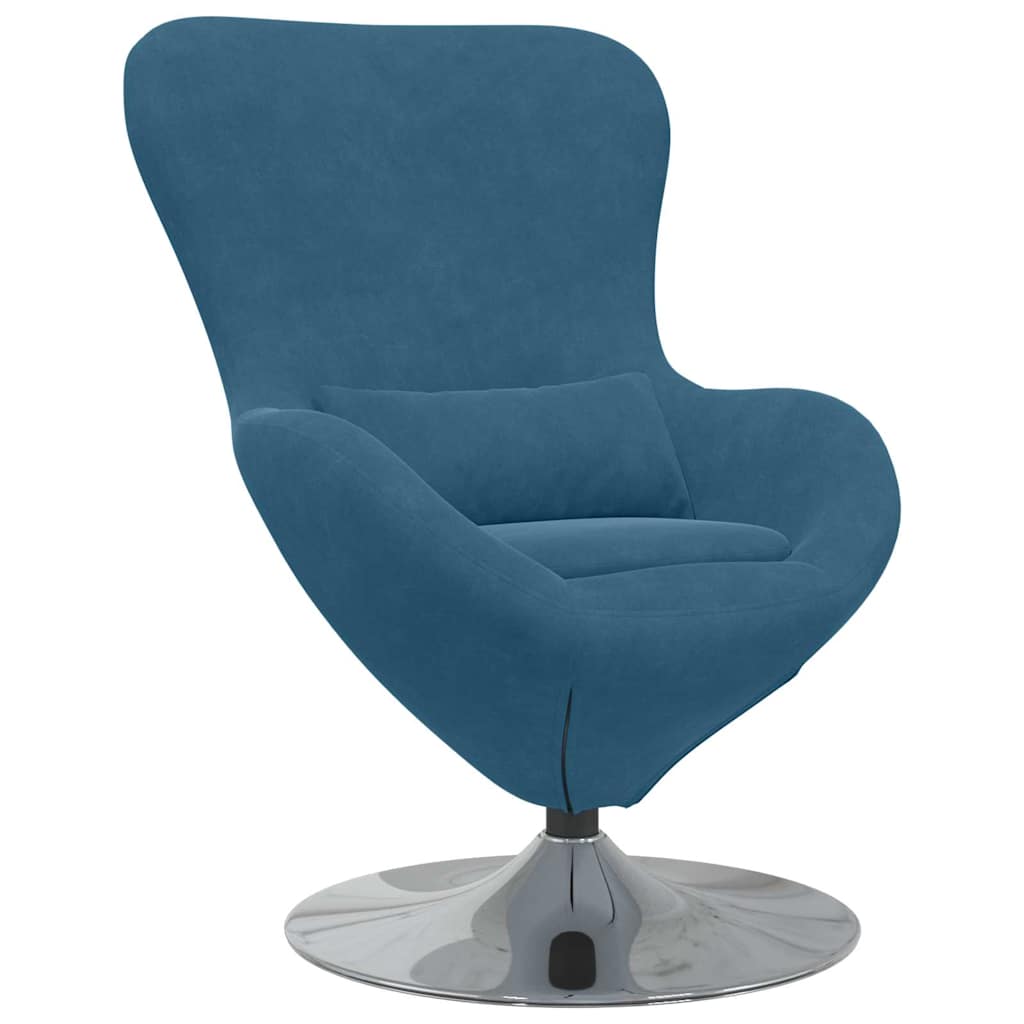 Fauteuil œuf Bleu 63 x 73 x 90 cm Velours