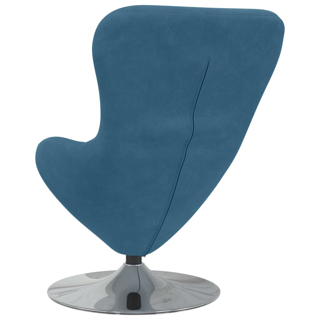 Fauteuil œuf Bleu 63 x 73 x 90 cm Velours