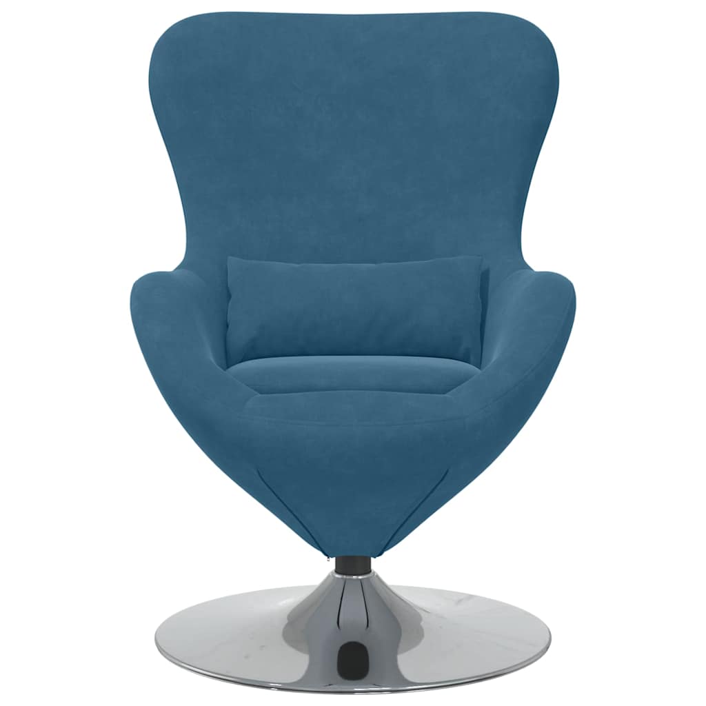Fauteuil œuf Bleu 63 x 73 x 90 cm Velours