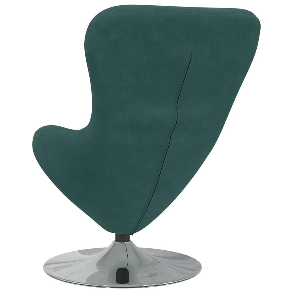 Fauteuil œuf Vert foncé 63 x 73 x 90 cm Velours
