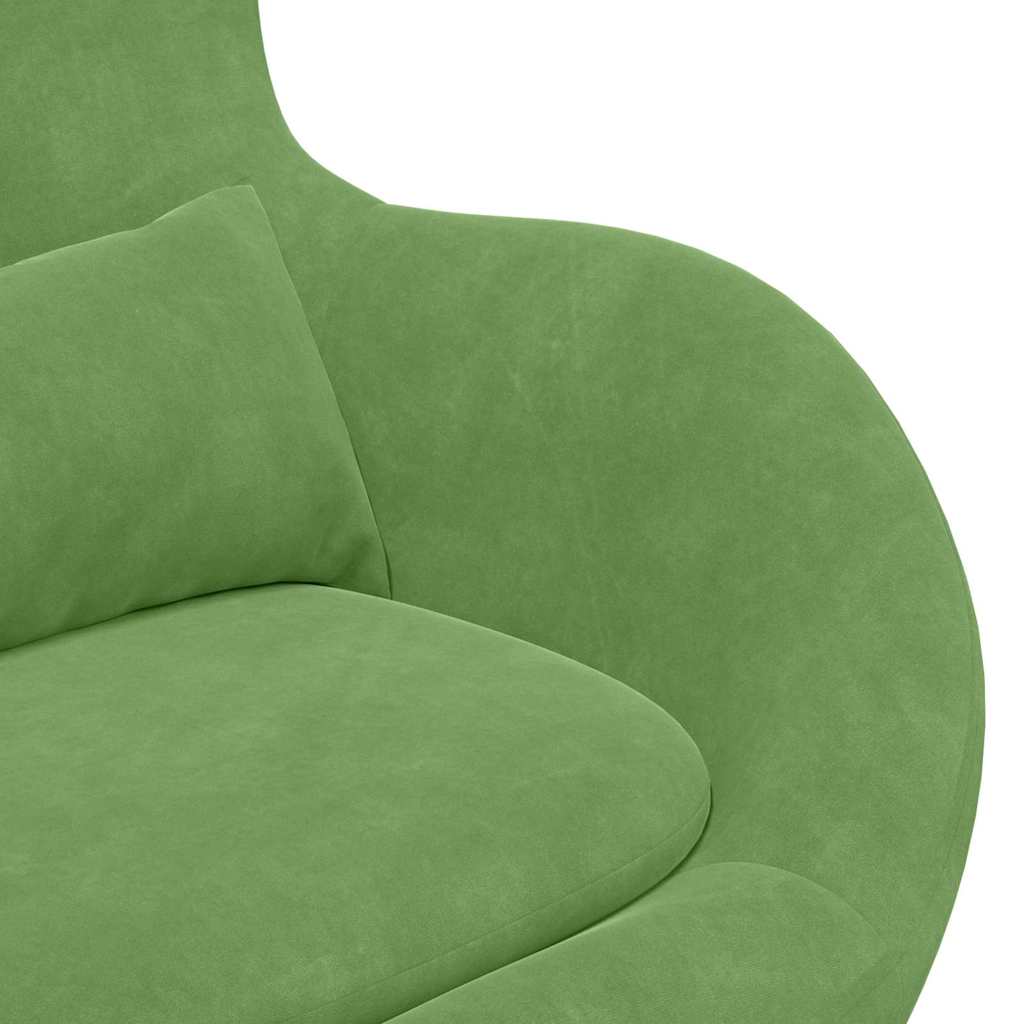 Fauteuil œuf Vert clair 63 x 73 x 90 cm Velours