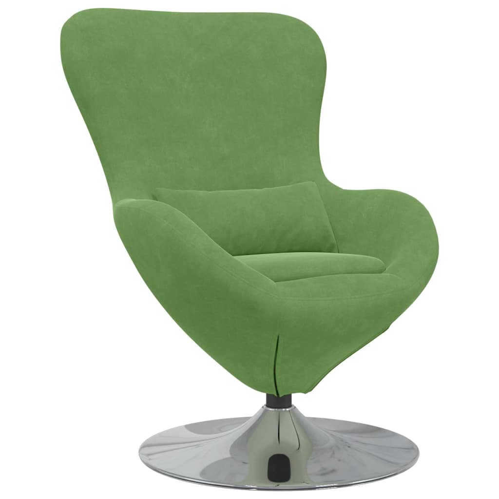 Fauteuil œuf Vert clair 63 x 73 x 90 cm Velours