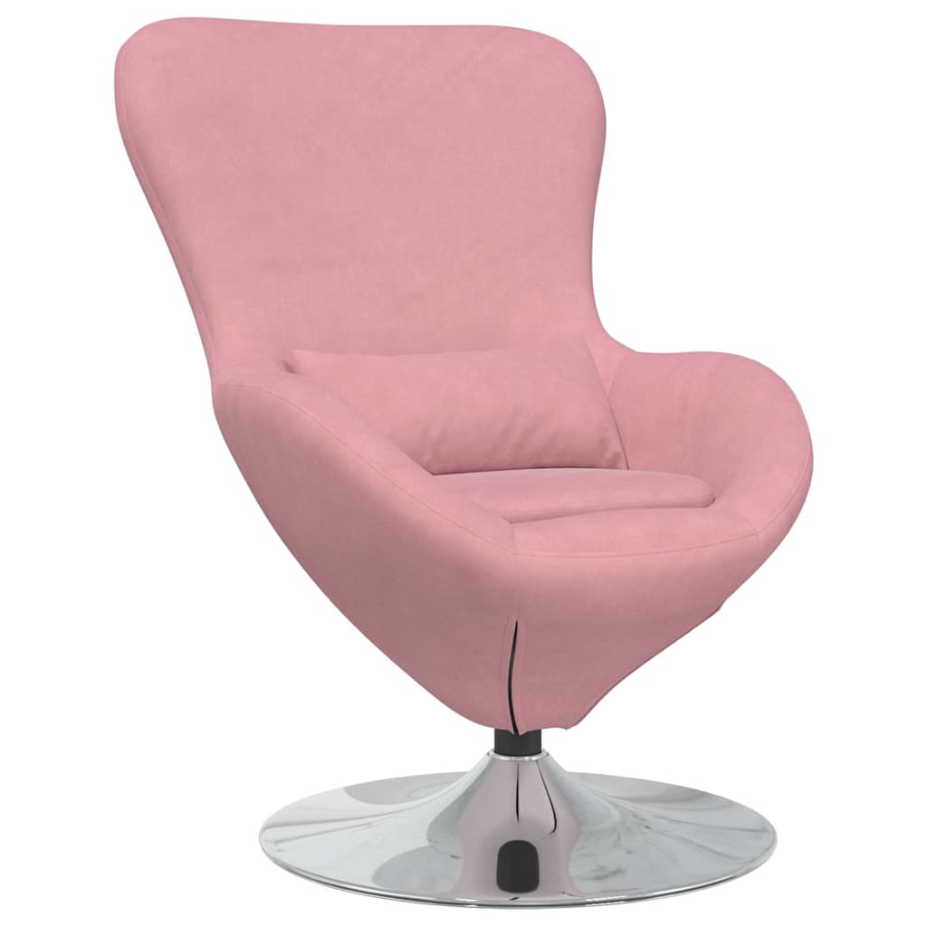 Fauteuil œuf Rose 63 x 73 x 90 cm Velours