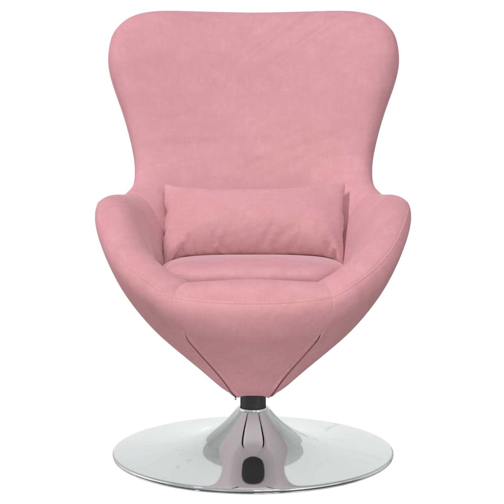 Fauteuil œuf Rose 63 x 73 x 90 cm Velours