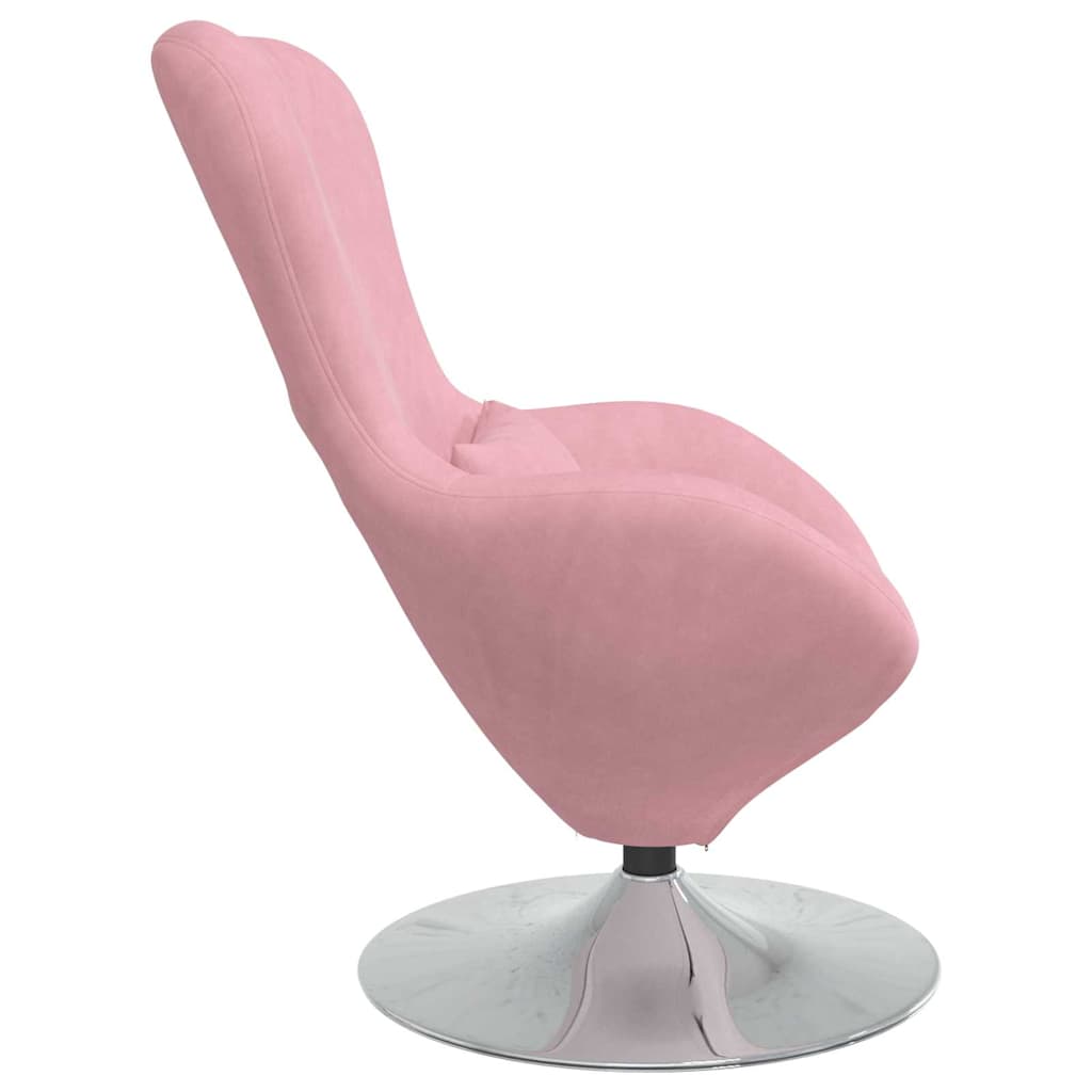 Fauteuil œuf Rose 63 x 73 x 90 cm Velours
