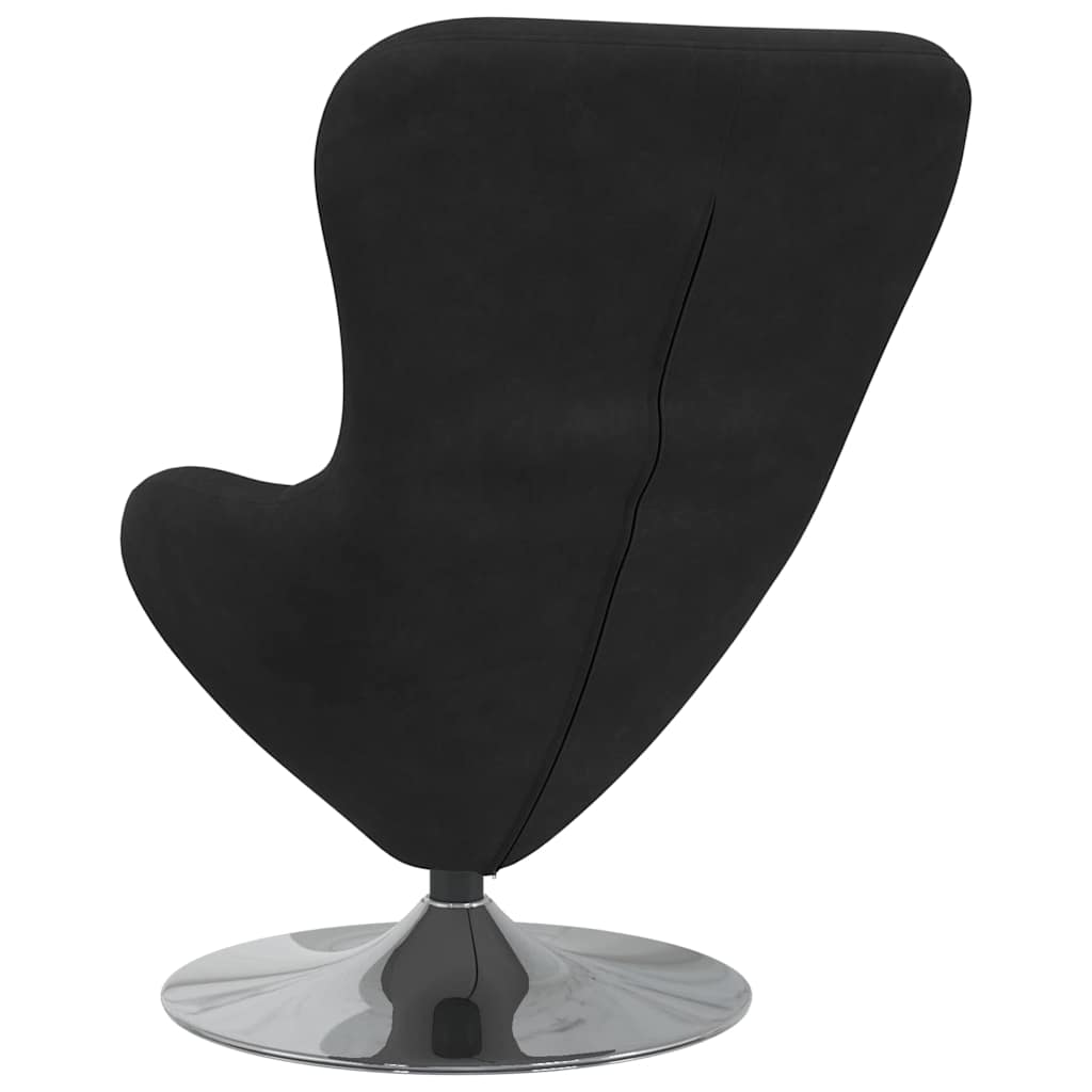 Fauteuil œuf Noir 63 x 73 x 90 cm Velours