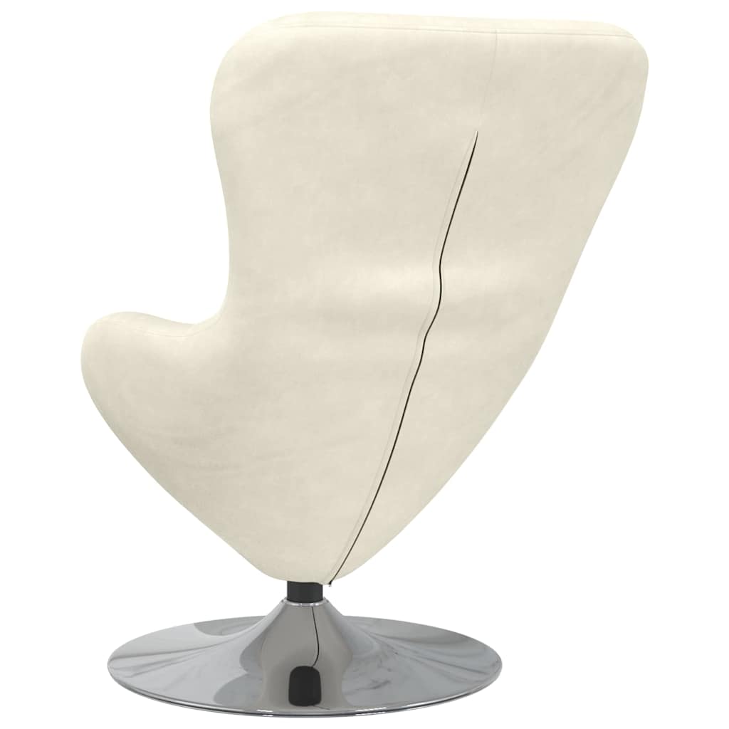 Fauteuil œuf Crème 63 x 73 x 90 cm Velours