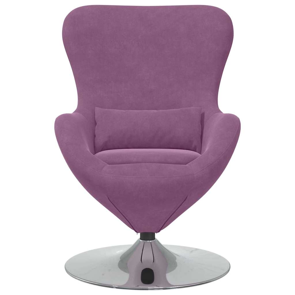 Fauteuil œuf Violet 63 x 73 x 90 cm Velours