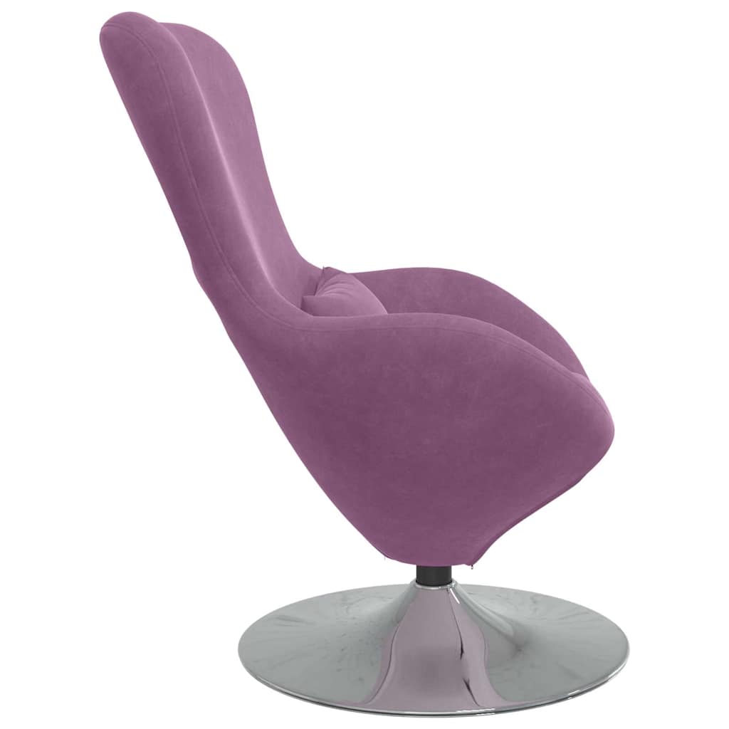 Fauteuil œuf Violet 63 x 73 x 90 cm Velours