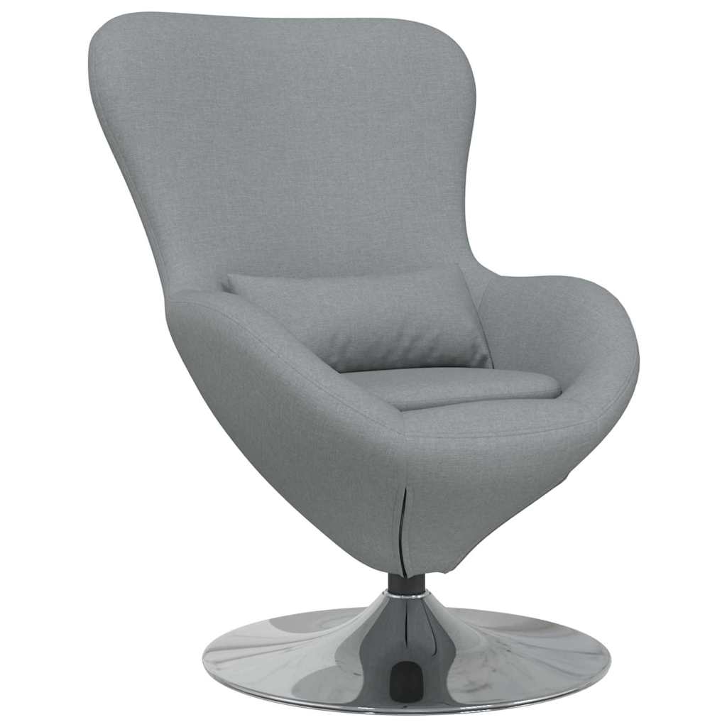 Fauteuil œuf Gris clair tissu