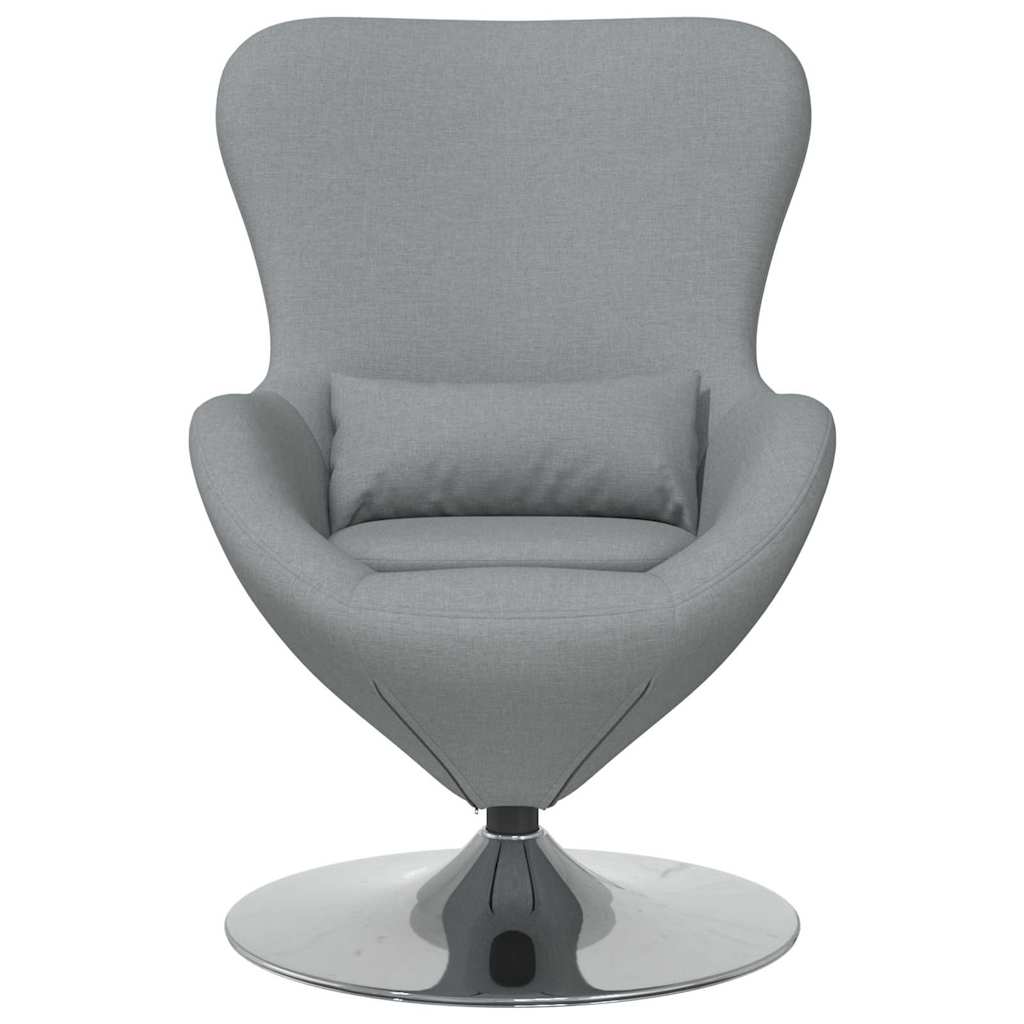 Fauteuil œuf Gris clair tissu