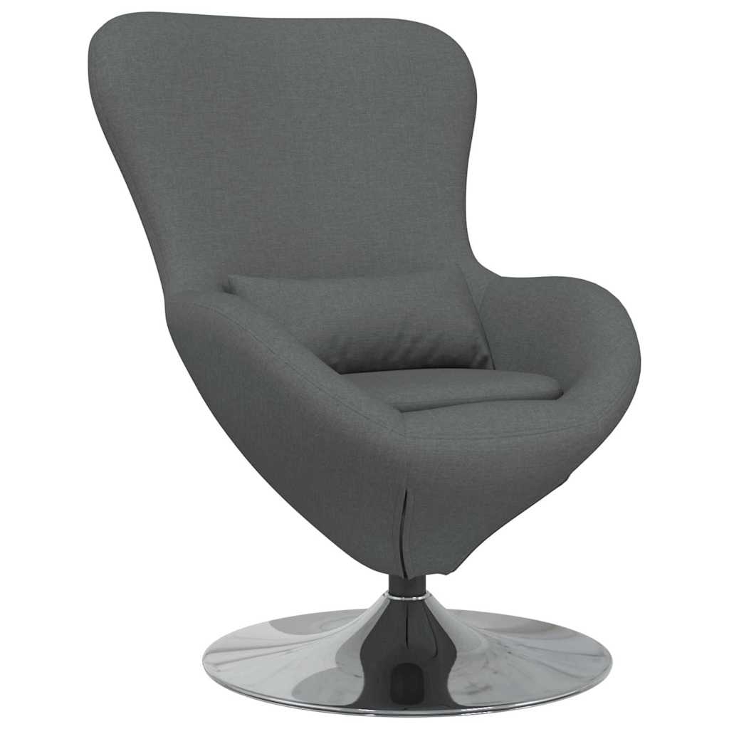 Fauteuil œuf Gris foncé tissu