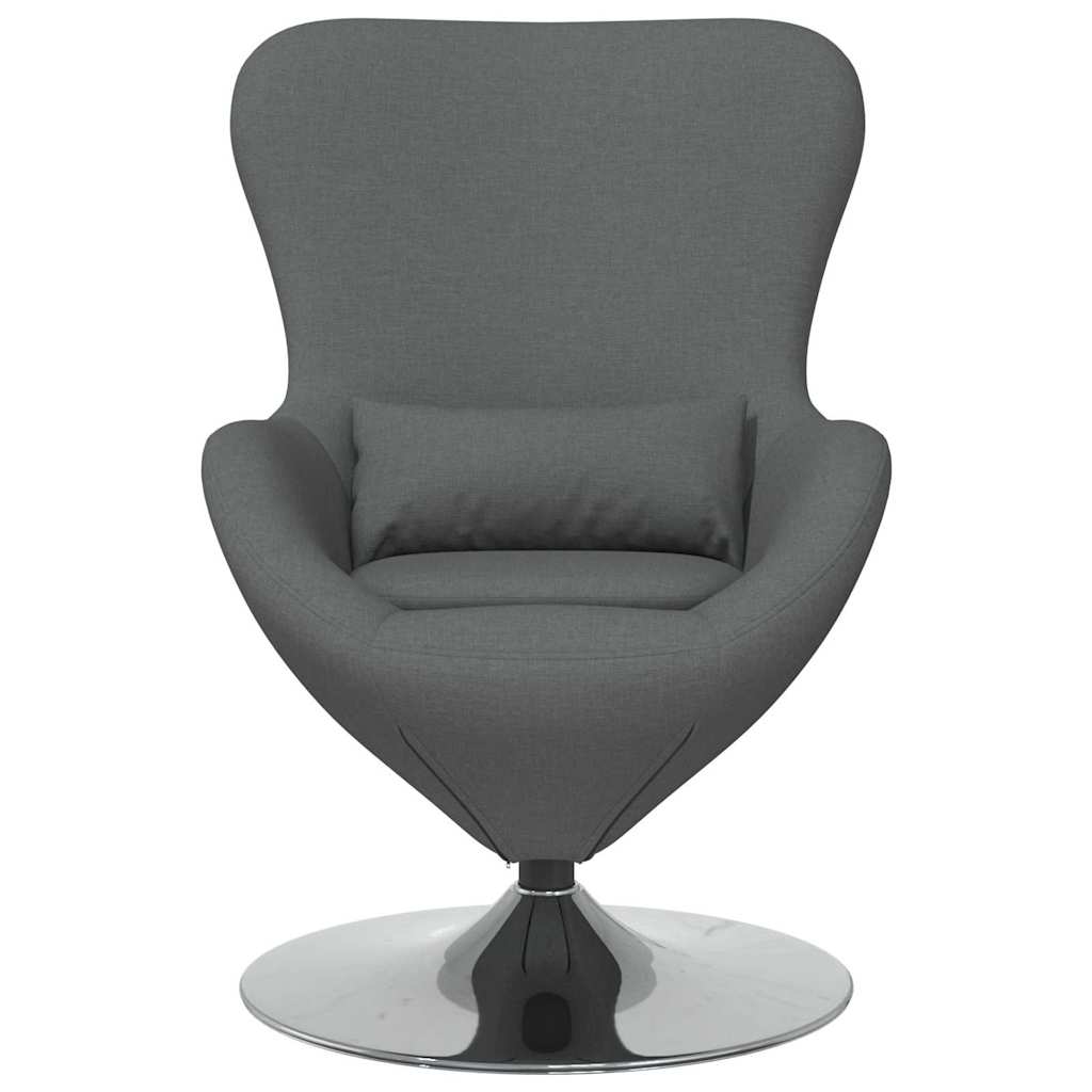 Fauteuil œuf Gris foncé tissu