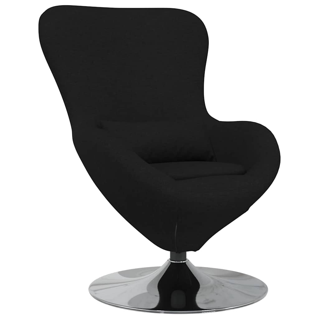 Fauteuil œuf Noir tissu