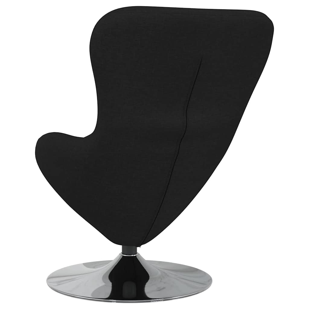 Fauteuil œuf Noir tissu