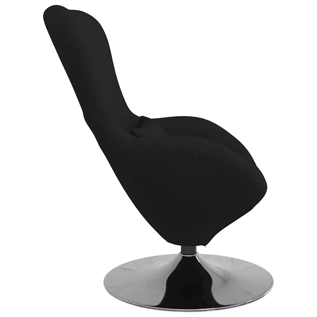 Fauteuil œuf Noir tissu