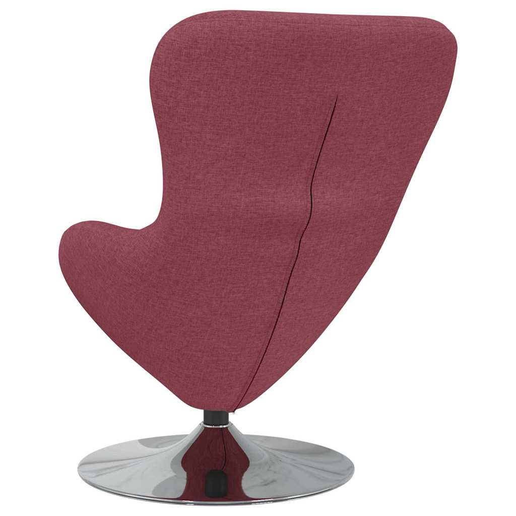 Fauteuil œuf Rouge bordeaux tissu