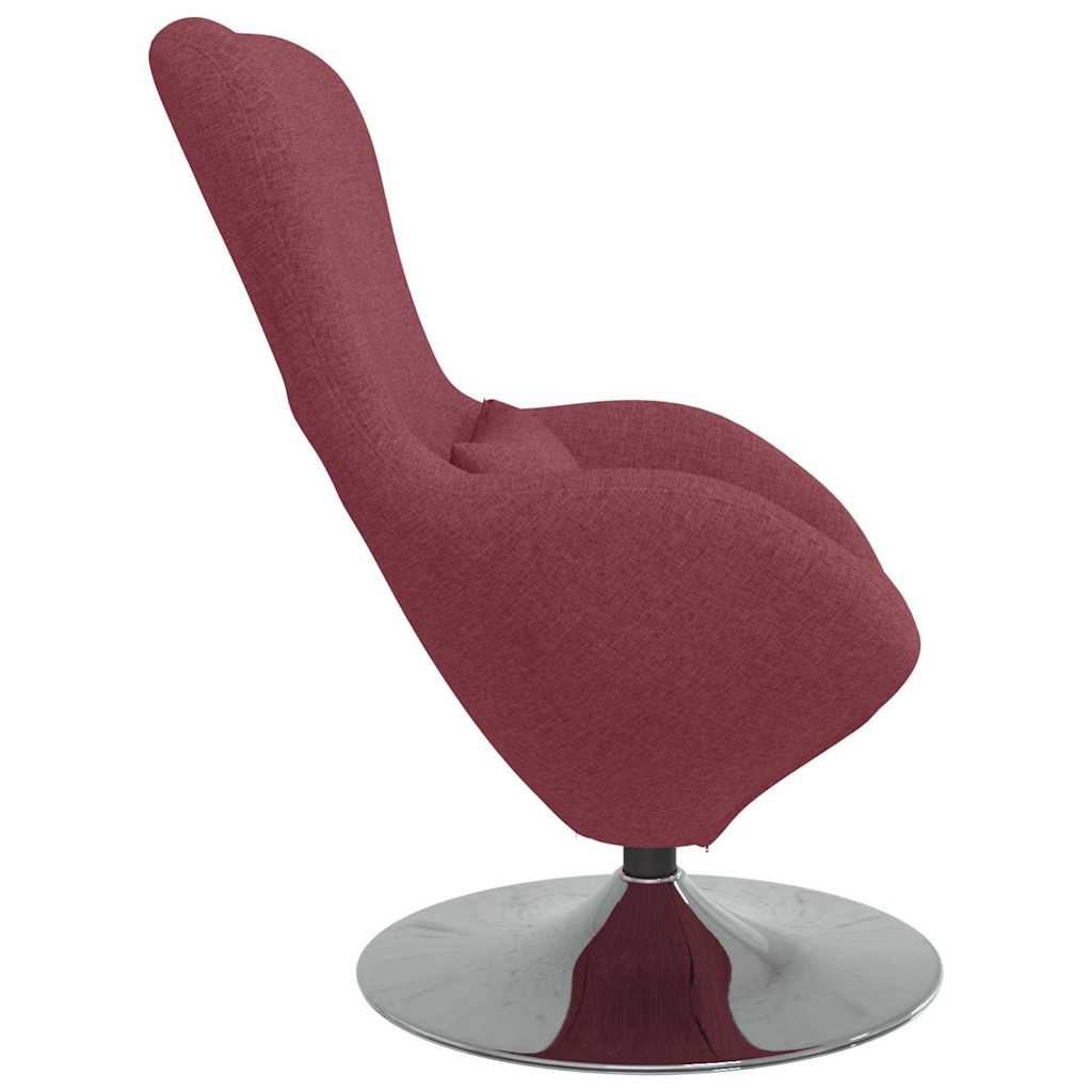 Fauteuil œuf Rouge bordeaux tissu