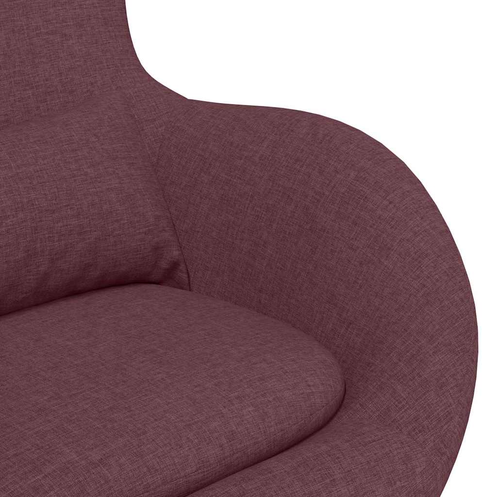 Fauteuil œuf Violet tissu