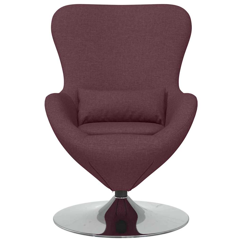 Fauteuil œuf Violet tissu