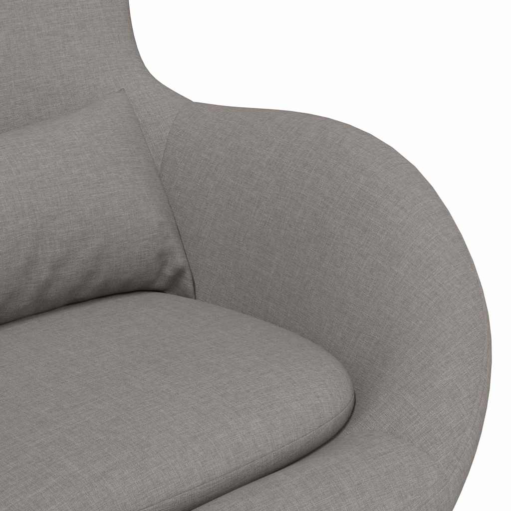 Fauteuil œuf Taupe tissu
