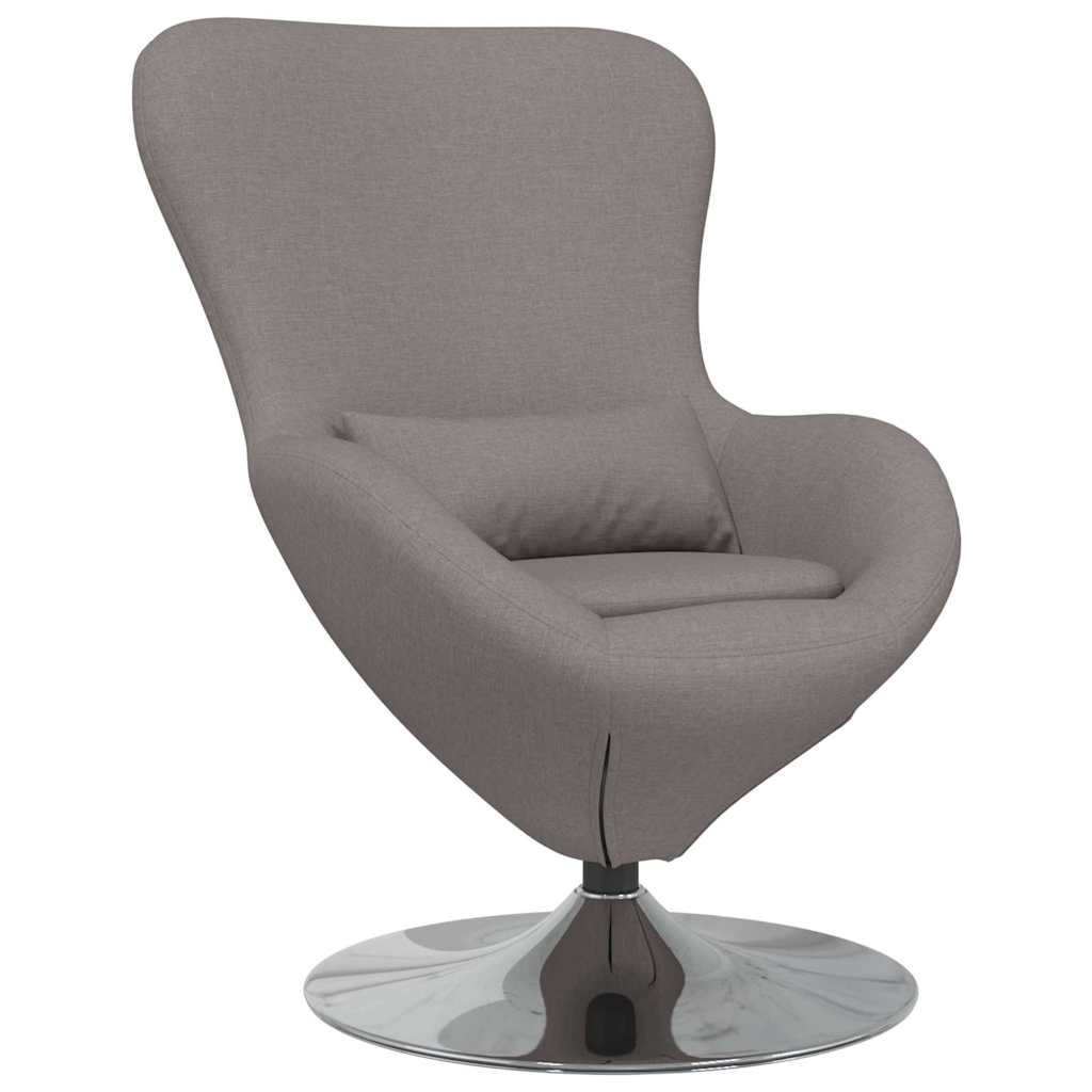 Fauteuil œuf Taupe tissu