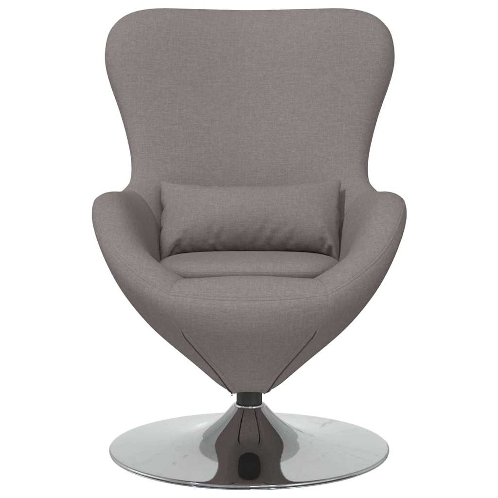 Fauteuil œuf Taupe tissu