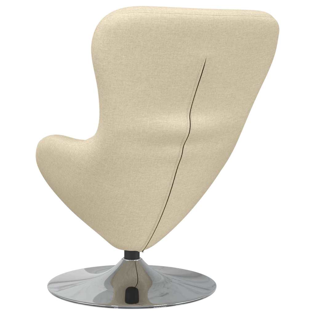 Fauteuil œuf Crème tissu