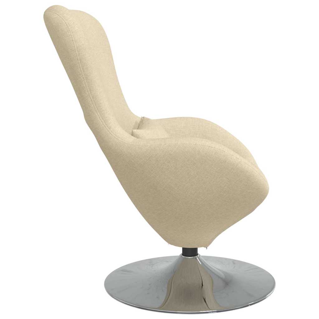 Fauteuil œuf Crème tissu