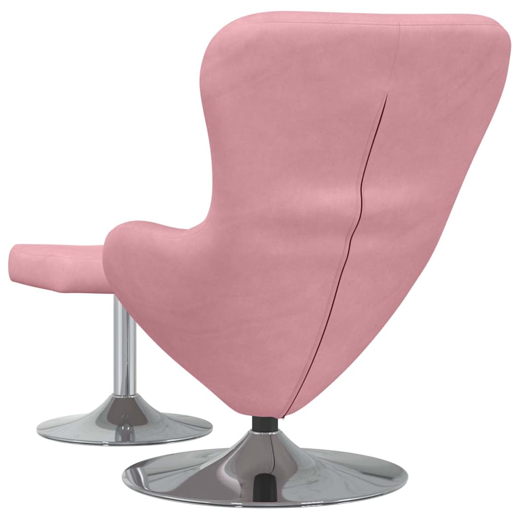 Fauteuil œuf 2 pcs Rose 63 x 73 x 90 cm Velours