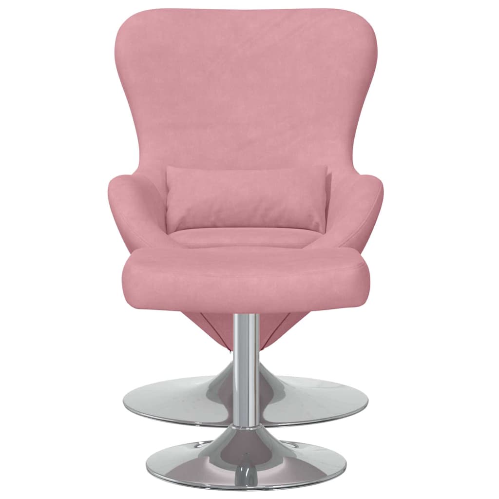 Fauteuil œuf 2 pcs Rose 63 x 73 x 90 cm Velours