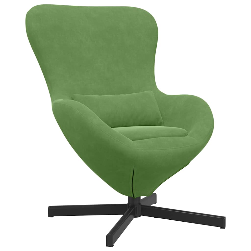 Fauteuil œuf Vert clair Velours