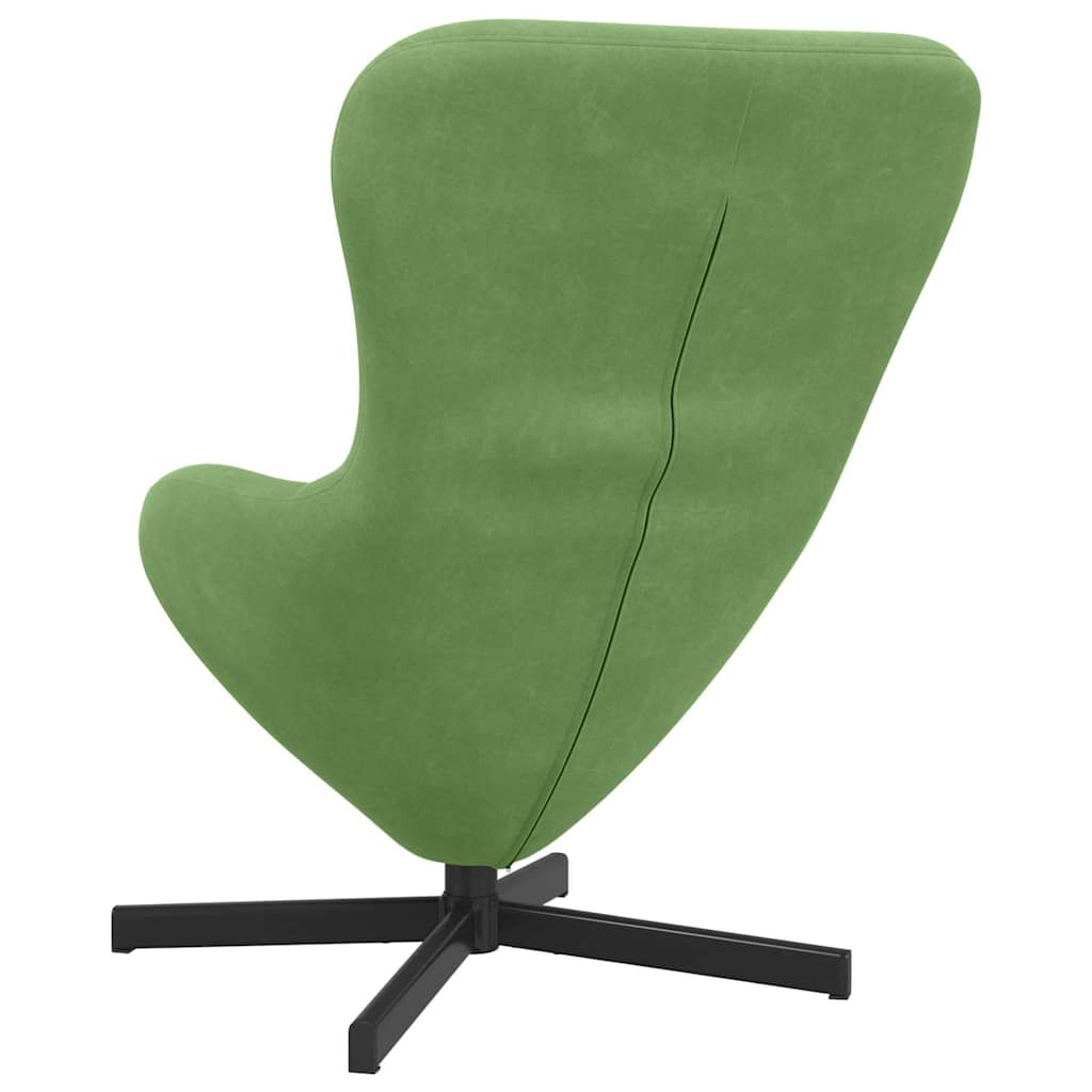 Fauteuil œuf Vert clair Velours