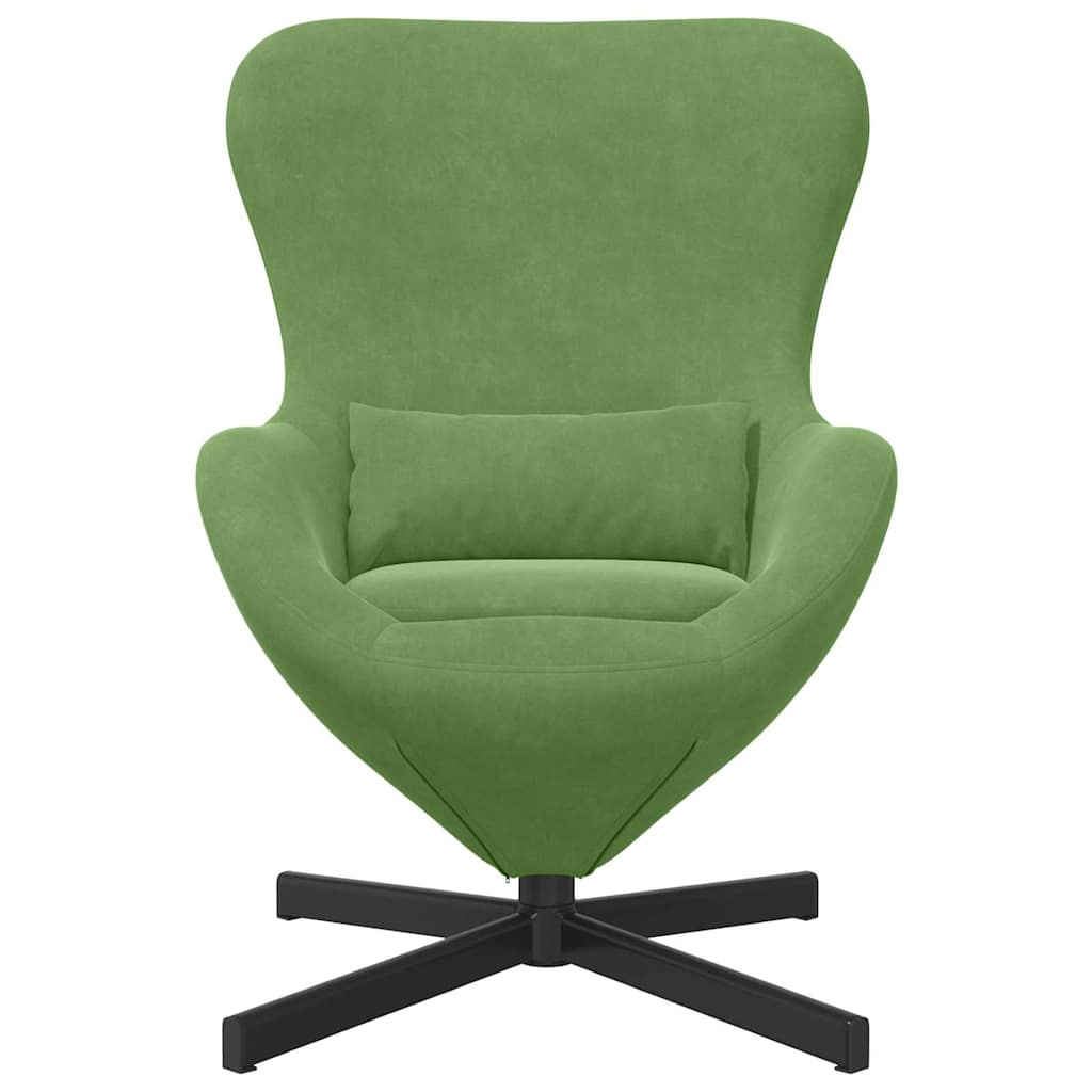 Fauteuil œuf Vert clair Velours